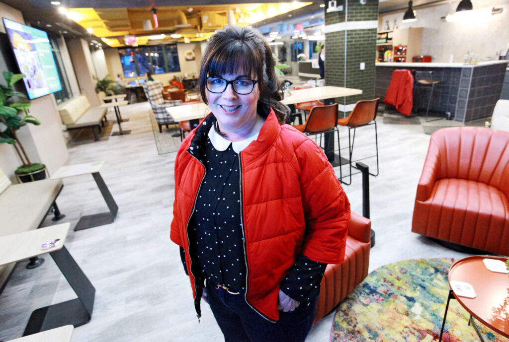 Kelly Grant co owner and chief operating officer of the ALX Community co working offices in Old Town Staff photo by James Cullum