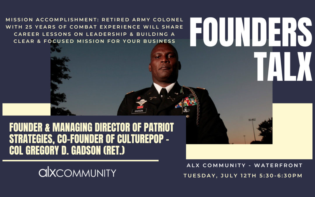 Former Ft. Belvoir Commander Col. Gregory Gadson has advice for moving on